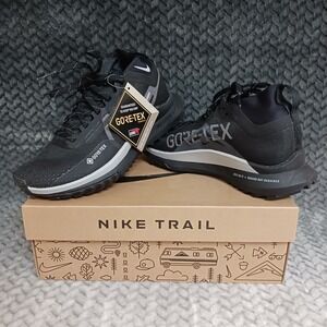 Nike React Pegasus Trail 4 GORE-TEX Black Women's Running Sneakers Shoes Sz 5.5